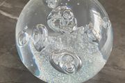 Vintage Clear glass paperweight