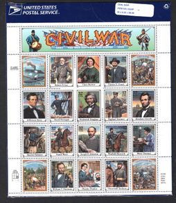 1995 USA Civil War Commemorative Stamps Sheetlet Plate S1111 Mint Never Hinged (MNH)
