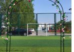 Metal Rose Garden Arch  with Base Weatherproof Trellis for decorations, gardens, party
