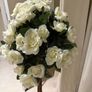Artificial white rose tree Image 2