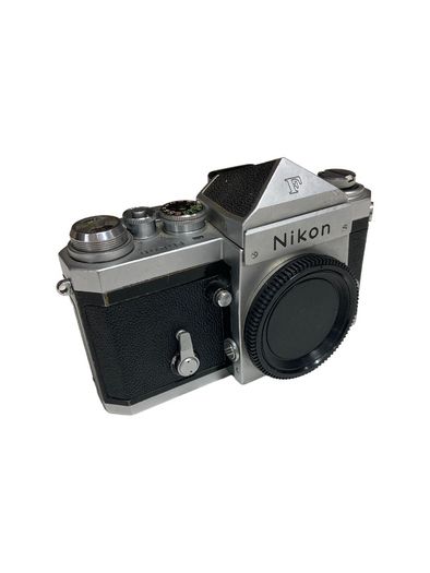 Vintage Nikon F Chrome Eye-Level SLR Film Camera Body - Clean, Tested Mechanics