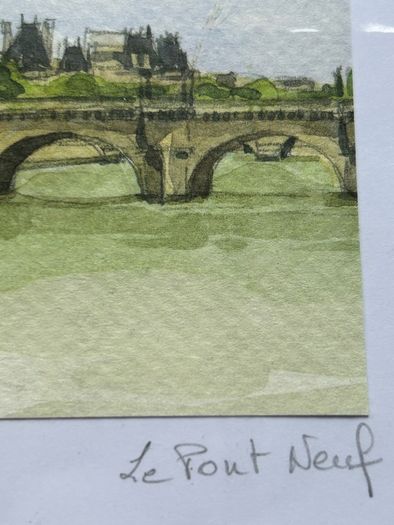 Watercolour Print of the Pont Neuf Bridge