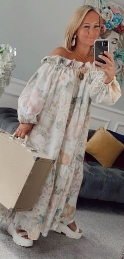 h&m floral maxi dress