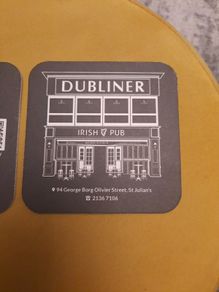 Dubliner Beer Mat St Julians Malta