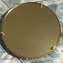 Like new Gold Mirrored Crystal Vanity Tray for Dressers- Round Decorative Serving Tray for Perfume, Jewelry and Makeup Image 9