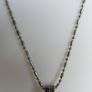 Vintage Beautiful Sterling Silver 925 Pendant With Garnet & Marcasite 18"  Chaine 10,7g Image 8