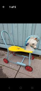 Vintage Child Push Horse