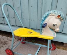 Vintage Child Push Horse