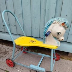Vintage Child Push Horse