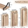 Floating Shelves Wall Mounted Shelf, Paulownia Wood Wall Shelves, Wooden Shelves Set of 3 for Bedroom, Bathroom, Living Room, Kitchen, Home Office, Laundry room,etc (FREE SHIPPING) Image 6