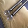 Antique Brass Curtain Pole 90 inch long Image 2