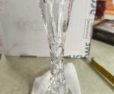 Galway Irish Crystal Footed Bud Vase Ashford 8-1/2 inchhes H Marked