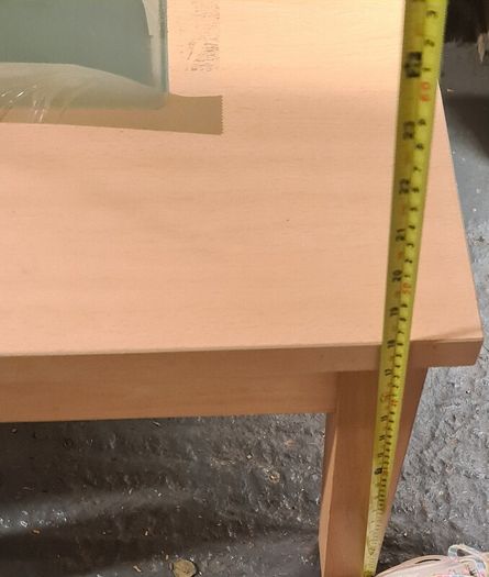 Pair of Small Side Tables with Center Glass Inserts