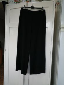 Hobbs Black 100% Wool Trousers Size 14.