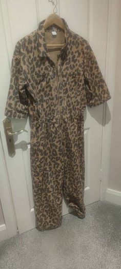 leopard print boilersuit