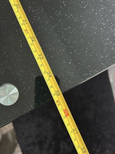 black glass dining table