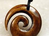 main image for ad Maori Handmade Carved Brown Kuro Pendant Necklace designer Surfer Jewellery