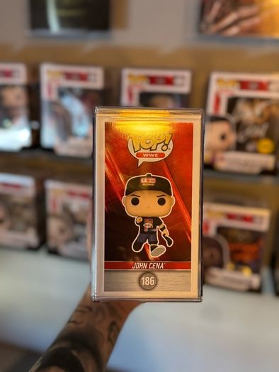 John Cena Signed Autograph WWE Funko Pop 186 The Last Wrestlemania