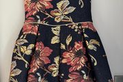 Dunnes Stores floral metallic dress with matching top Age 3EUC