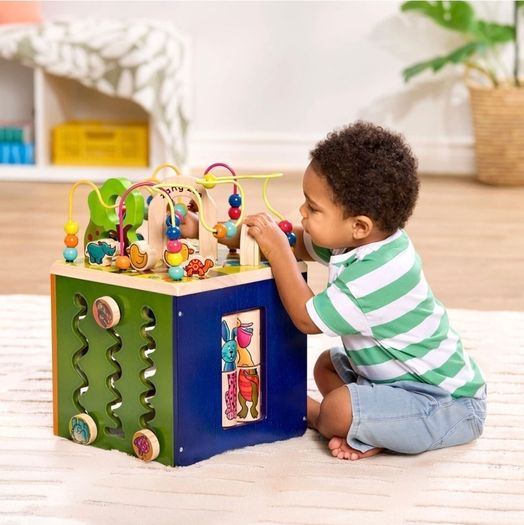 Battat Zany Zoo Wooden Activity Cube