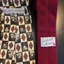 MENS TIES BUNDLE x7 Striped Geometric Polyester Formal Office Vintage Style Image 9