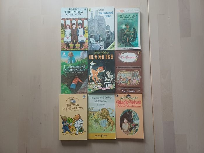 Classic Children's Illustrated Vintage Book Collection x 9