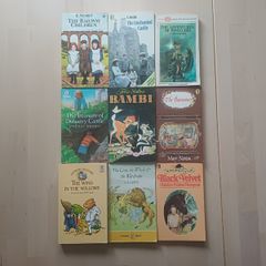 Classic Children's Illustrated Vintage Book Collection x 9