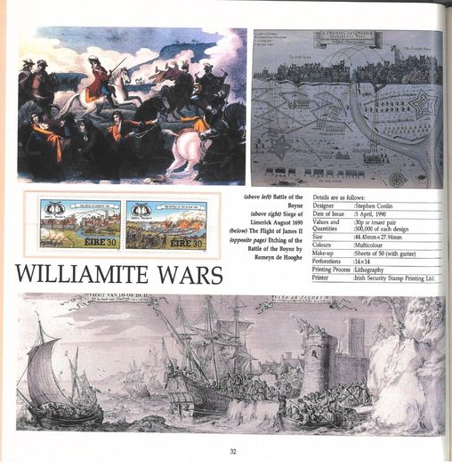 1988/89 Ireland The Irish Stamp Limited Edition Hardback Year Book. Contains all commemorative stamps from June 1988 to June 1989. Included 44 images of conents