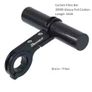 10cm Carbon Fiber Bicycle Handlebar Extended Bracket Bike Headlight Mount Bar Computer Holder Lamp Support Rack Alloy Fiber Stand Image 4