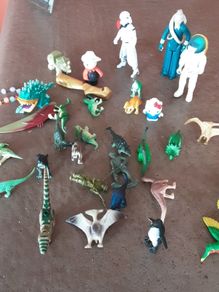 plastic dinasors and figures..