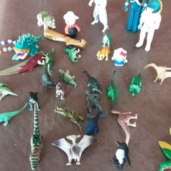 plastic dinasors and figures..