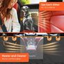 Dog Hammock for Car Back Seats with Side Protection and Mesh Visual Window, Durable Scratch Proof and Waterproof Pet Seat Cover for Cars/Trucks/SUV, 135 x 148 cm, Black&Orange Image 7