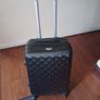 hard shell suitcase size M, H60, W 38, D 23 cm, wheels, handles, zips perfectly working order, inside clean, have some insignificant scratches as used Image 2