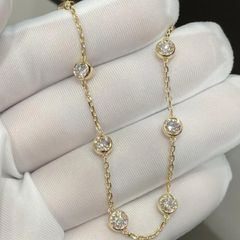14K Gold Lab-Grown Diamond Bracelet: April Birthstone Jewelry