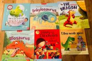 Kids Dinosaur Picture Books x6 - Harry and the Dinosaurs, T. Rex &amp; Dragon