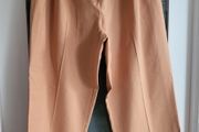 PRIMARK tan wide leg trousers with pockets Sz 16 UK Bnwt