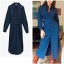 ZARA bloggers shirt dress with belt, S, NEW Image 6