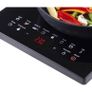 Electric Digital Induction Hob with 8 Temperature & Power Settings, 6 Cooking Modes, Timer, Overheat Protection, Auto Off, Child Safety Lock, Black Image 5
