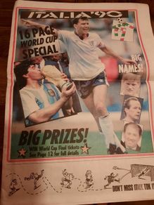 Italia 1990 pre tournament 16 page World Cup special (People World Cup Special June 10, 1990)