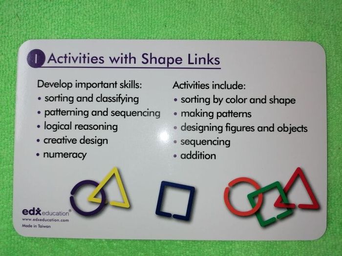 Shape Links Activity Set