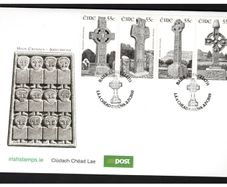 2010 Ireland Ireland Series High Crosses (Drumcliffe Cross, Co. Sligo & Carndonaagh Cross, Co. Donegal & Ahenny Cross, Co. Tipperary & Monasterboice, Co. Louth) Commemorative Stamp First Day Cover (FDC)