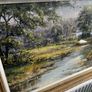 Frank Fitzsimons (Franfit) Beautiful Signed Landscape Painting & Gold Frame Image 4
