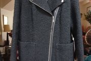 Boucle Biker Design Coat