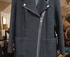 Boucle Biker Design Coat