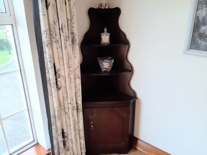 Mahogany corner unit