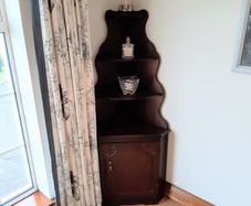Mahogany corner unit