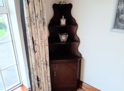 Mahogany corner unit