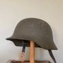 Original WW2 Hungarian M35/38 Steel Helmet. Finnish Postwar Refurb. Size 66. Complete. Militaria Image 2