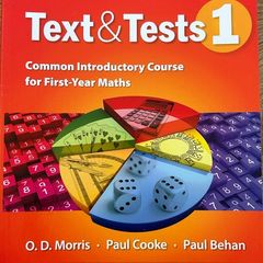 text and tests 1 math book