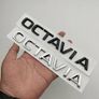 3D ABS Chrome Black Logo Octavia Emblem Letters Car Rear Trunk Badge Octavia 1 2 3 4 A5 A7 MK3 Octavia Sticker Accessories Image 2